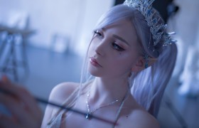 俄罗斯COSER美女Sayathefox鬼刀-冰公主作品