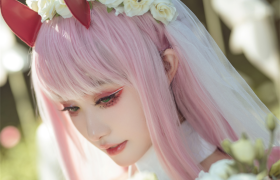 一套麻衣学姐兔女郎COSPLAY走红的动漫博主 沧霁桔梗
