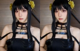 已婚妈妈COS动漫《间谍过家家》荆棘公主 别有一番风味！