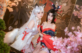 《永劫无间》迦南龙门飞天COS 抹胸、长腿等比例还原！