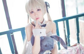 《缘之空》穹妹嘿丝美腿兔女郎cosplay图