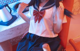 蠢沫沫COSPLAY图片，创口贴战神名副其实