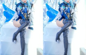 大长腿小姐姐COS《原神》优菈一角！网友：美奂美仑！