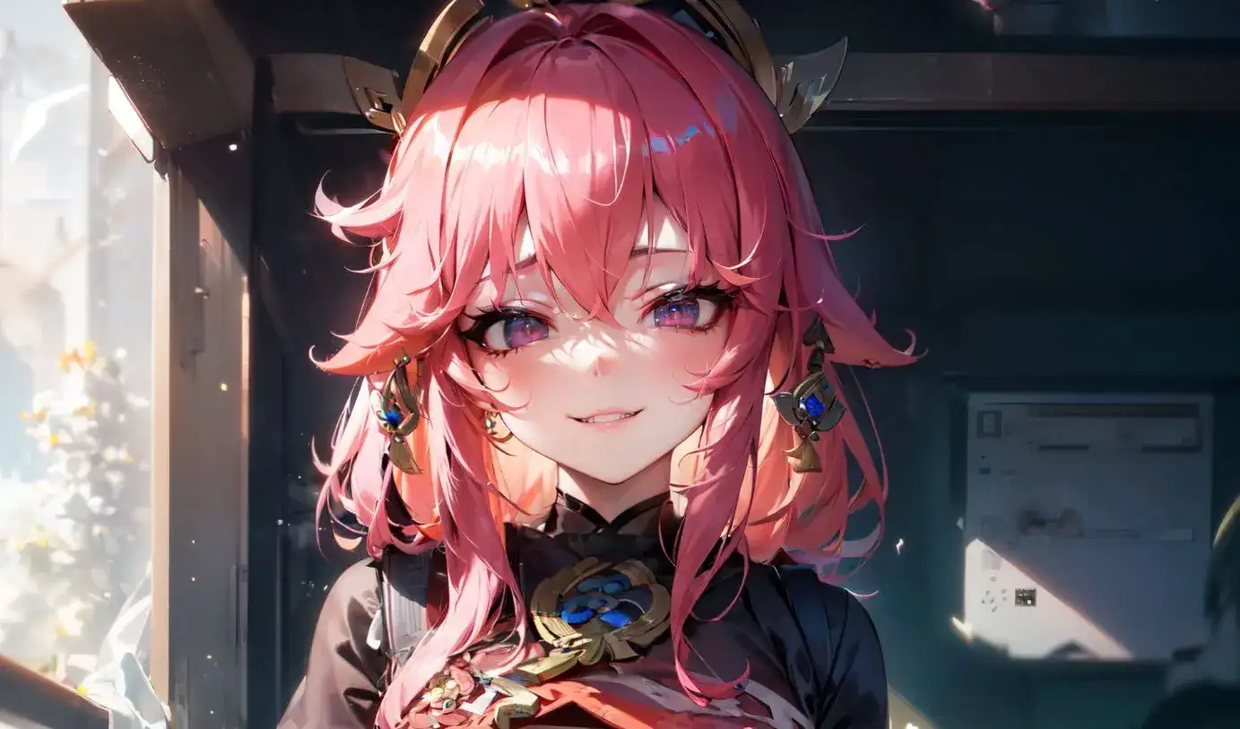 原神八重神子流眼泪吐口水，去内不遮挡没有小爱心什么梗-1