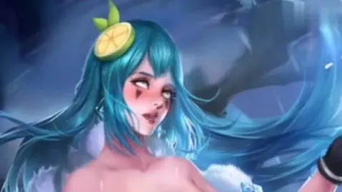 《王者荣耀》女英雄翻白眼流口水的样子人物图片-7