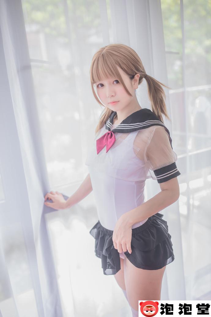 超吸睛！白金saki校园水手服勾引起学生时期的美好时光-4