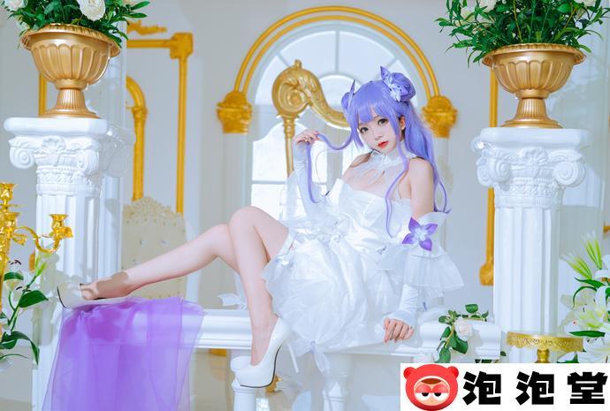 日奈娇奶牛版甘雨女仆 优雅与俏皮的双重魅力！-1