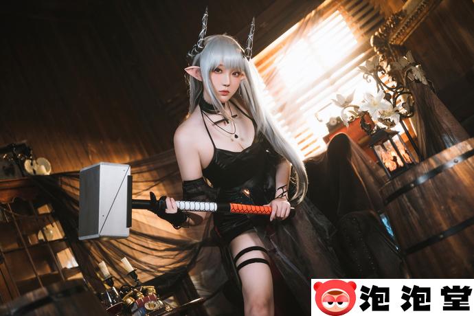 银发女神！瓜希酱泥岩音律联觉零号特工COS可爱的精灵耳朵独具匠心-4