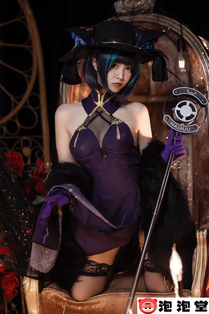 广西表妹二佐nisa柴郡音乐绚烂超萌COS合集-6