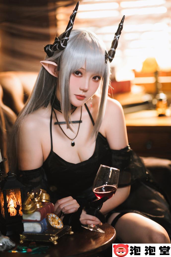 银发女神！瓜希酱泥岩音律联觉零号特工COS可爱的精灵耳朵独具匠心-6