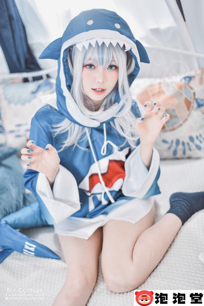 宝岛博主ElyEE子噶呜古拉小鲨鲨甜美灵动的样子惹人爱-6