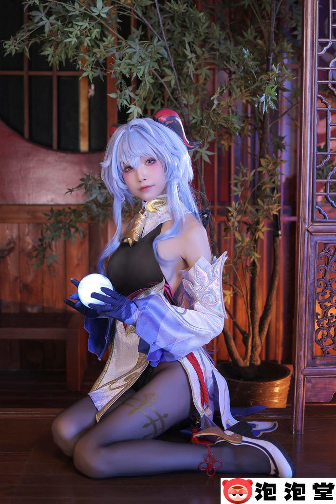 诱人身材太惹火！水淼aqua甘雨魅魔同人cos作品魅力降临-6