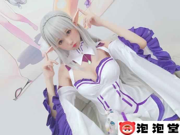 nagisa魔物喵紫色刻晴COS 少女贩卖娃娃机诱惑点引爆视觉冲击！-4