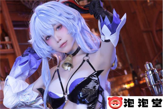 诱人身材太惹火！水淼aqua甘雨魅魔同人cos作品魅力降临-2