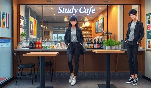 陆萱萱留学生日常神还原！咖啡厅自习造型爆改教科书-1