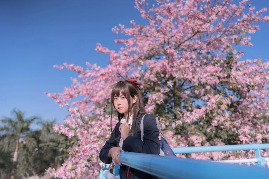 独家原图欣赏，萌芽儿jk微博原图，发现cosplay的神奇魅力。