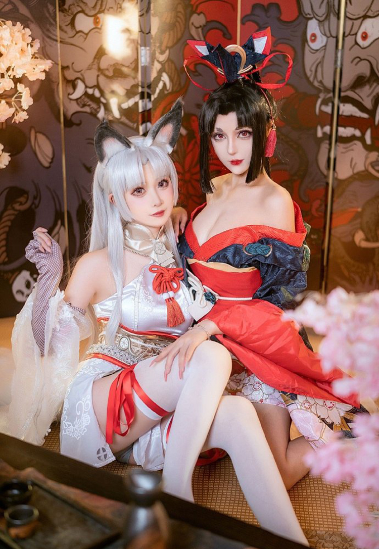 《永劫无间》妖刀姬&胡桃真人COS（CN：奶狮&阳炎型小菠萝）-图集侠