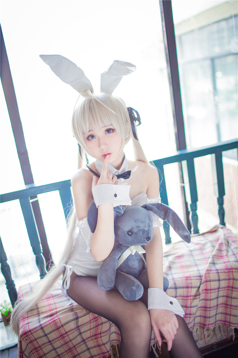 《缘之空》穹妹嘿丝美腿兔女郎cosplay图-图集侠