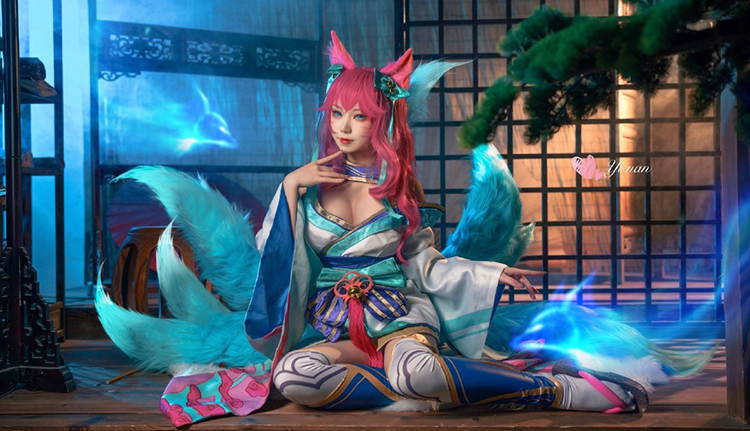 《英雄联盟》灵魂莲华 阿狸COS真人图(CN:亦南南南)-图集侠