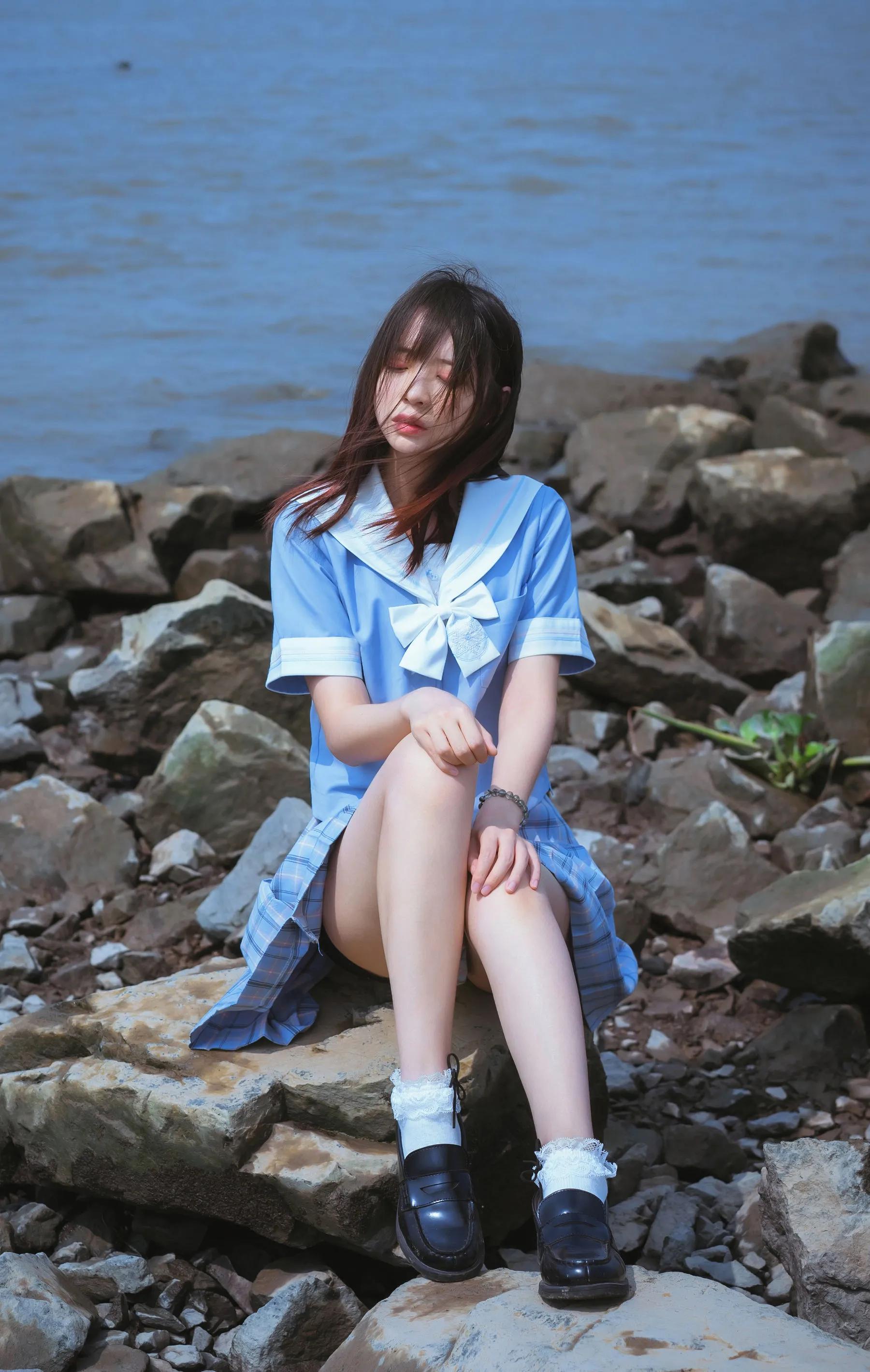 疯猫ss《一起去海鸥岛吧》少女海边美图摄影-N5次元