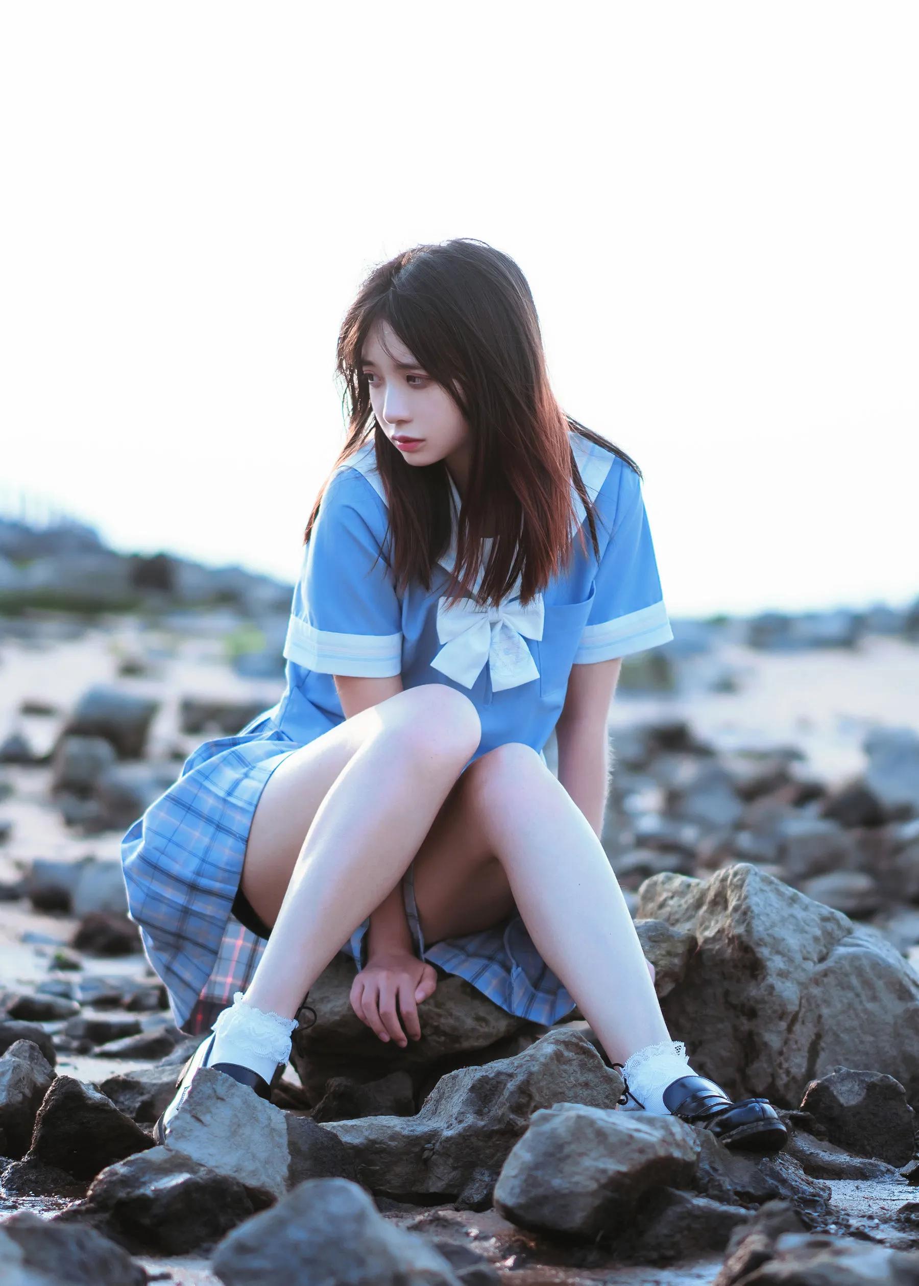 疯猫ss《一起去海鸥岛吧》少女海边美图摄影-N5次元
