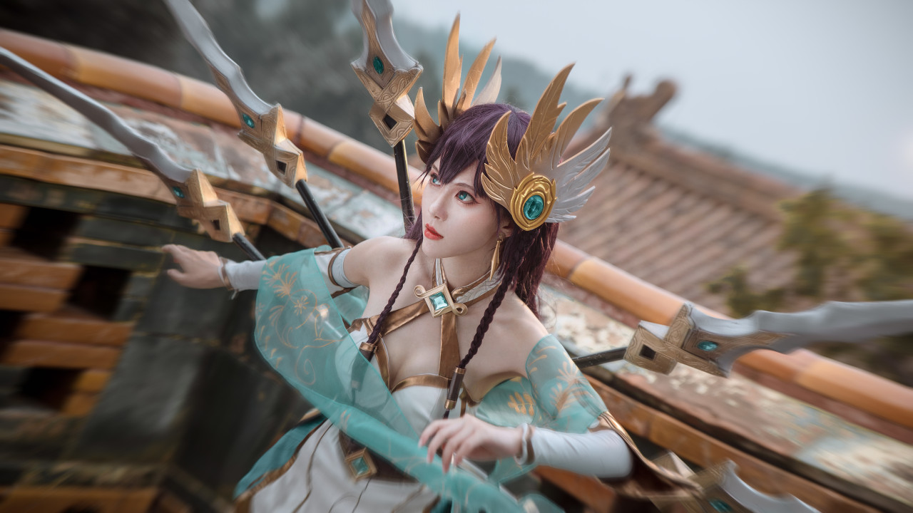 《英雄联盟》人物艾瑞莉娅COS真人图刀妹（CN：月潋寒殇）-图集侠