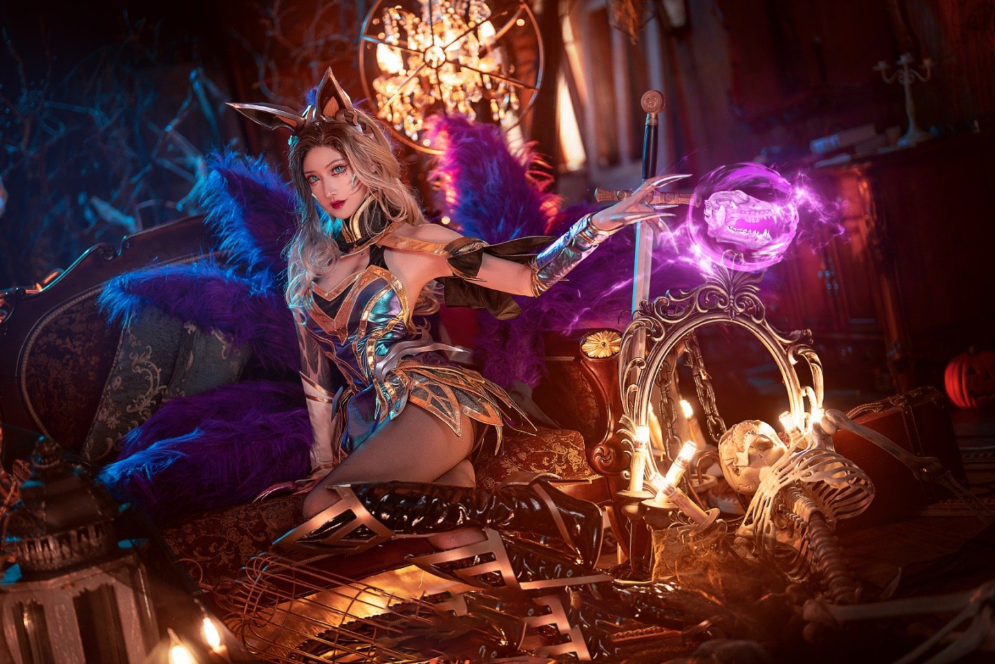 《英雄联盟》英雄人物魔女阿狸cosplay真人图-图集侠