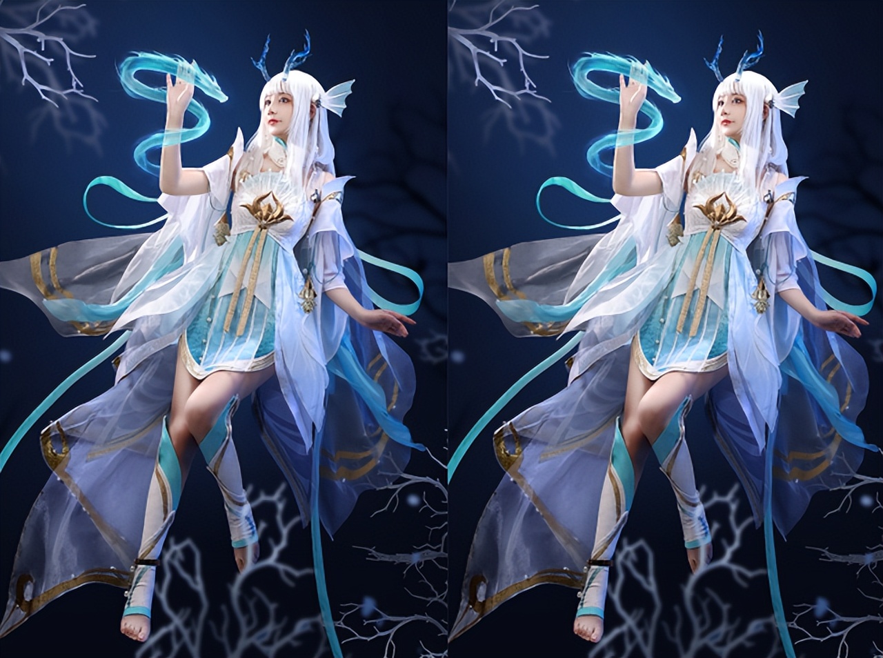 甜美女神COS西施 美的都舍不得移不开眼睛-图集侠