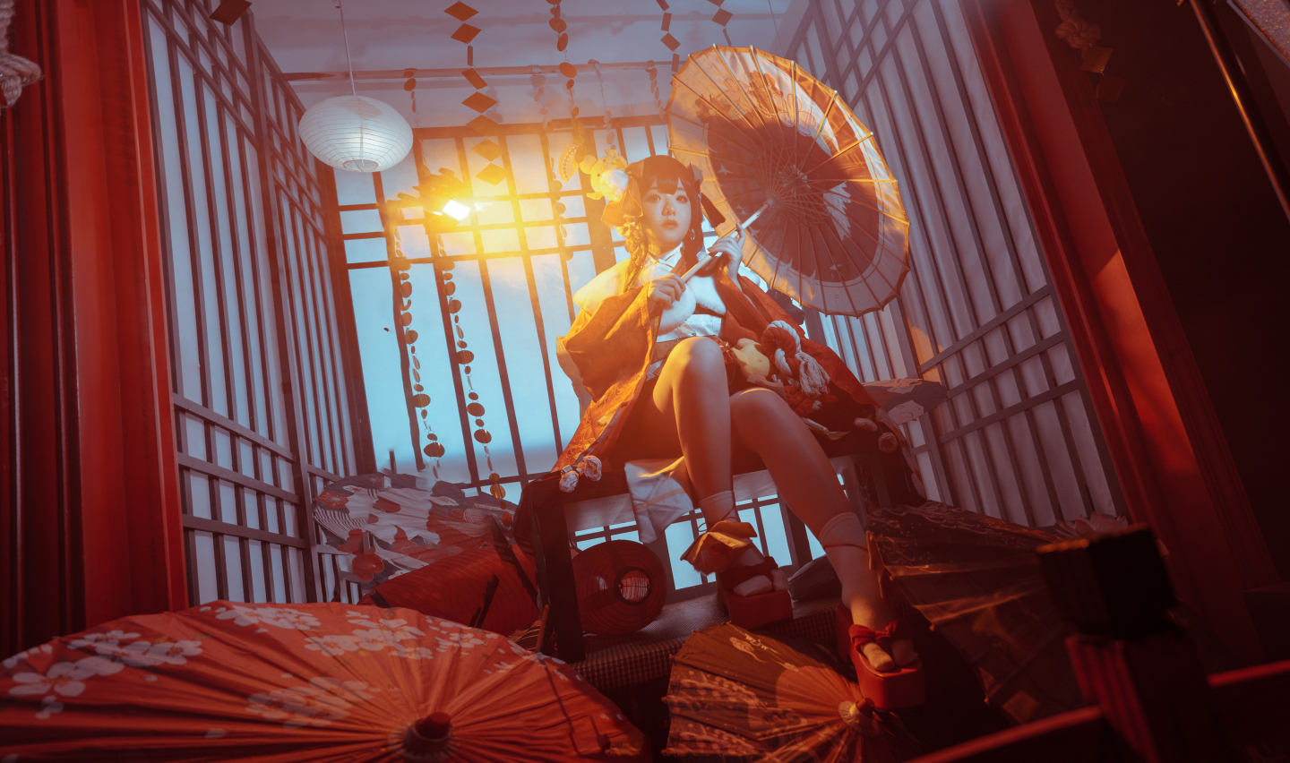 《阴阳师》神乐莺燕鸣樱皮肤cosplay图（CN：旺财大仙EX）-图集侠