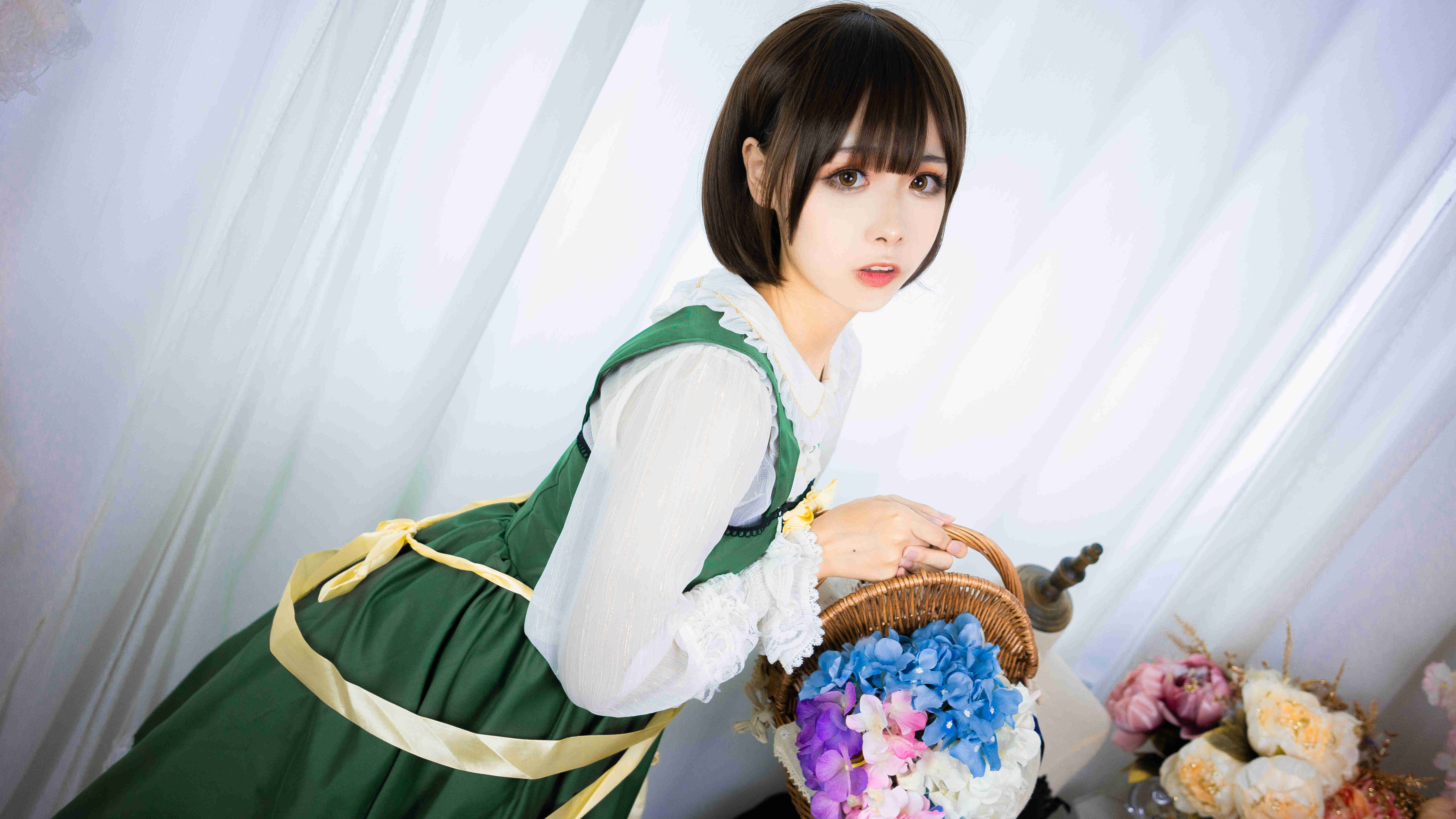 Momoko葵葵翠之海陆乃作品图欣赏，仙女般姿势-图集侠
