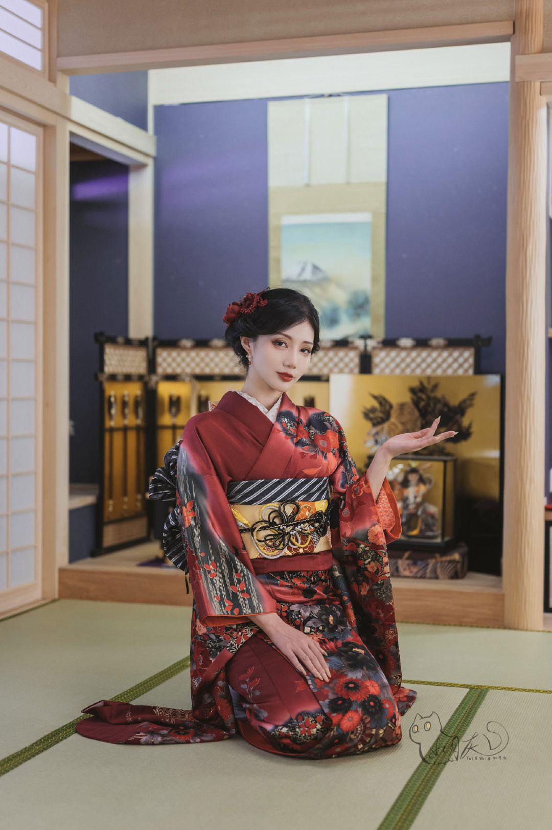 如月灰和服写真图欣赏-图集侠