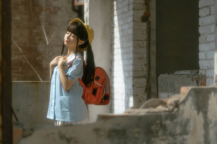 蠢沫沫Cosplay《小黄帽》主题摄影图片欣赏-图集侠