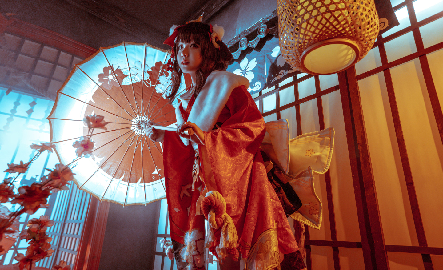 《阴阳师》神乐莺燕鸣樱皮肤cosplay图（CN：旺财大仙EX）-图集侠