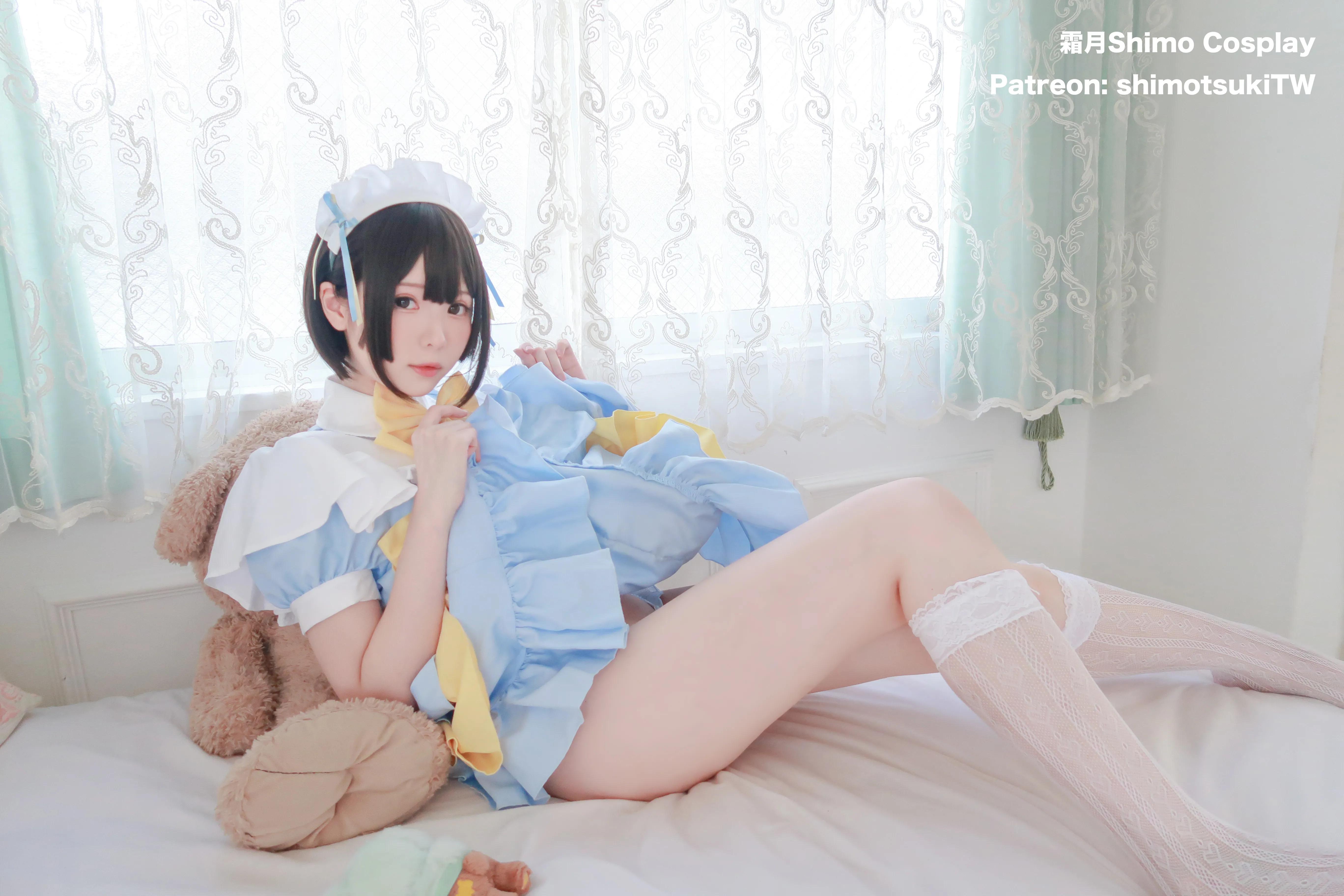 台湾COS爱好者@霜月Shinmo 性感女仆制服图-图集侠