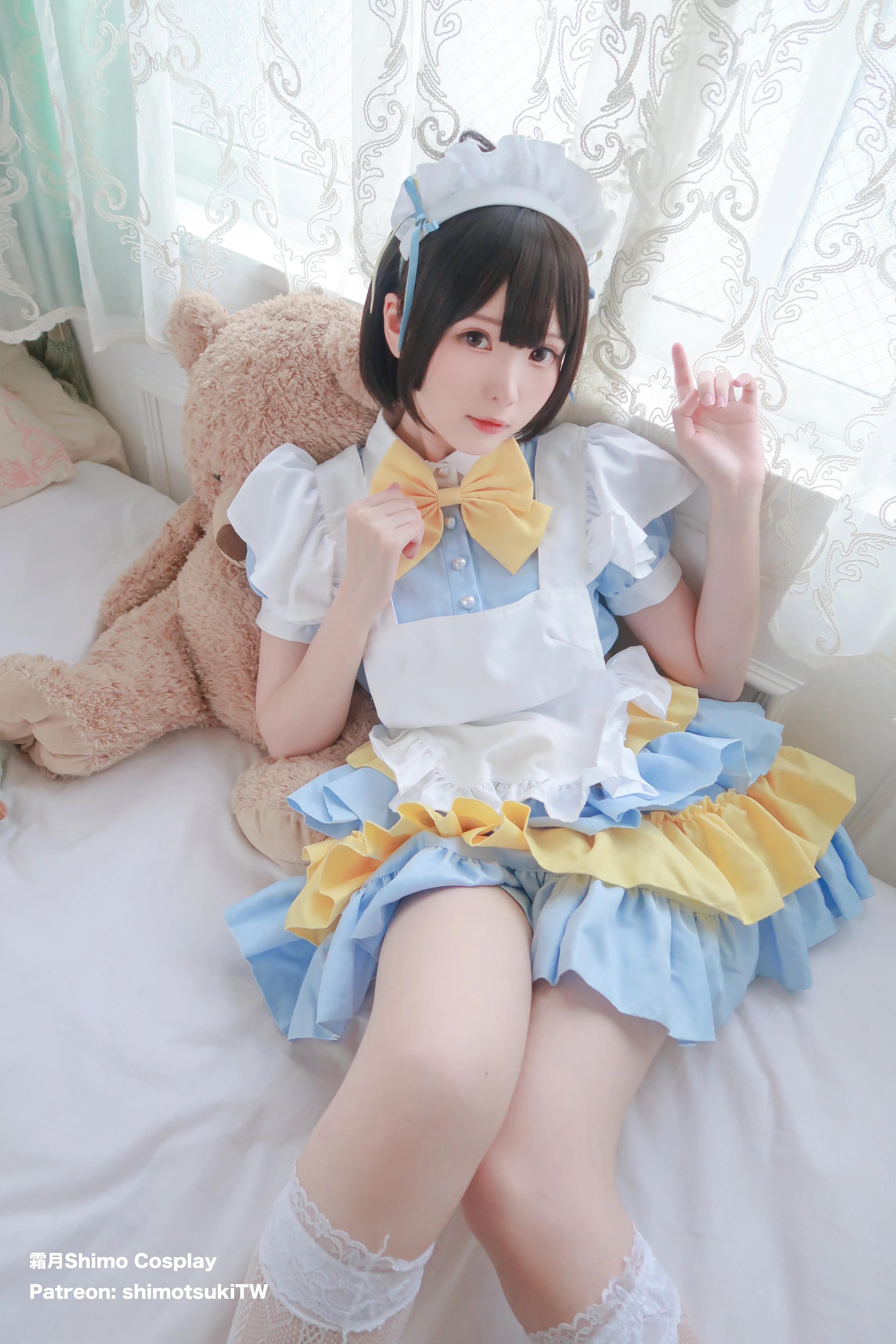 台湾COS爱好者@霜月Shinmo 性感女仆制服图-图集侠