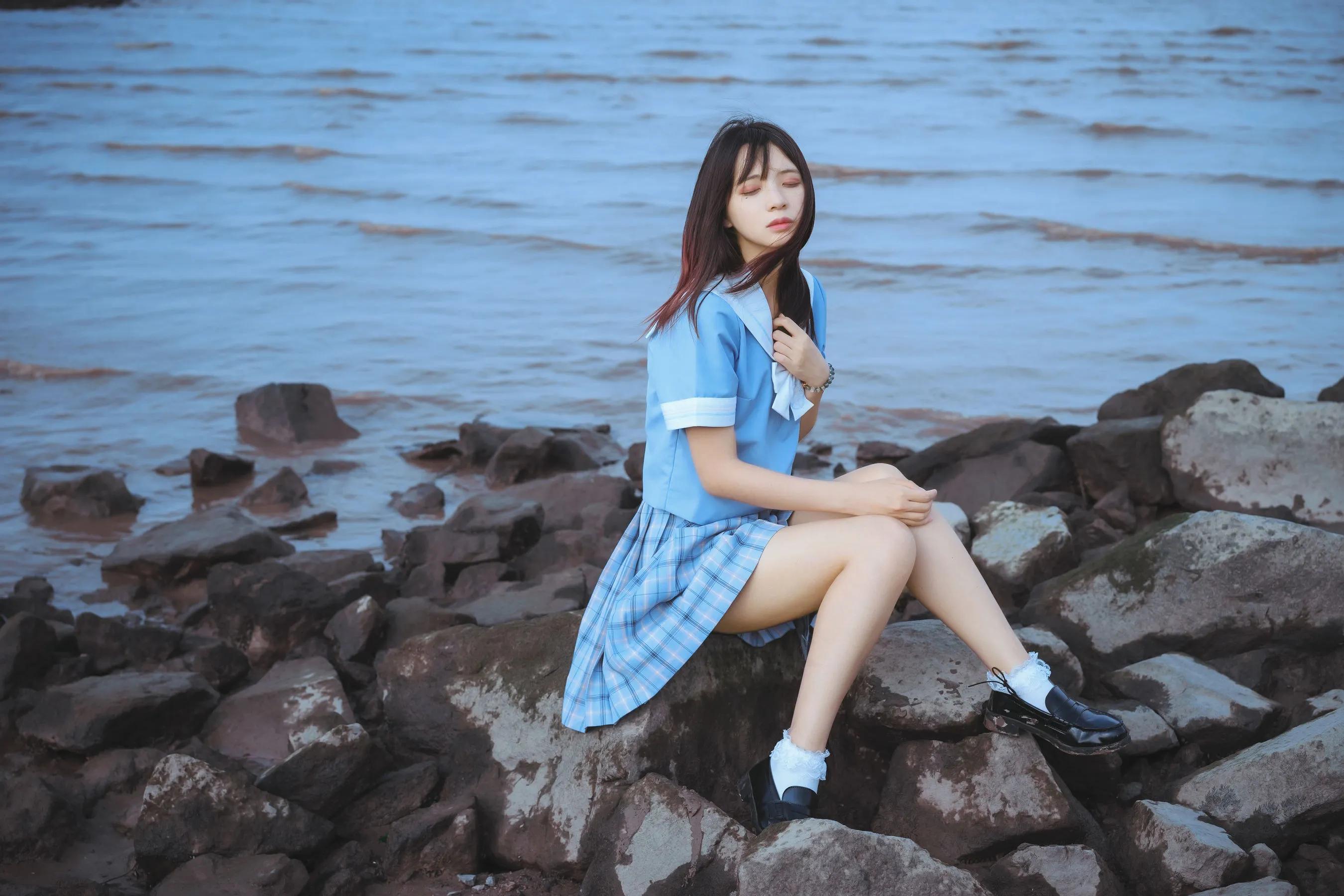 疯猫ss《一起去海鸥岛吧》少女海边美图摄影-N5次元