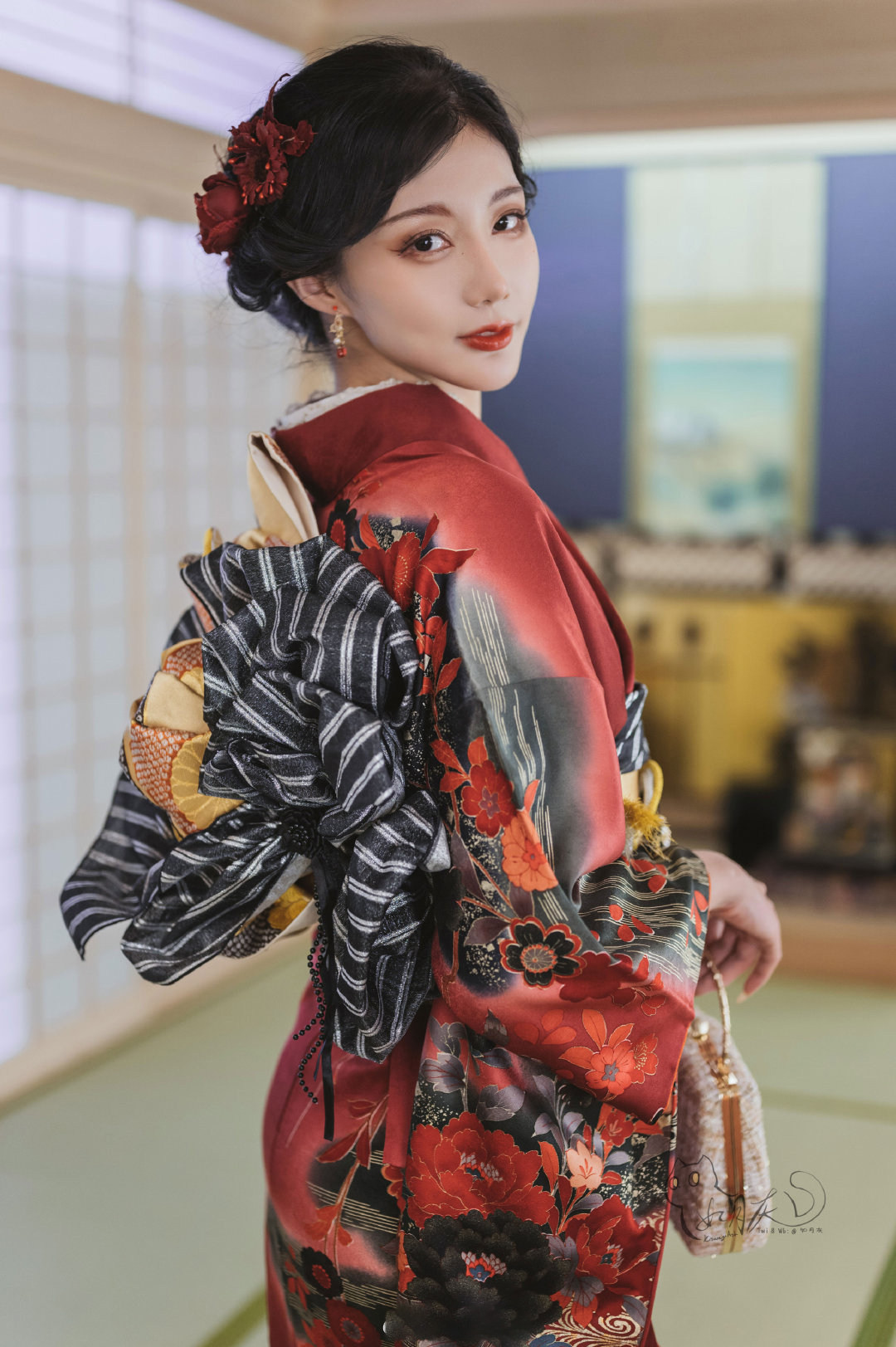 如月灰和服写真图欣赏-图集侠