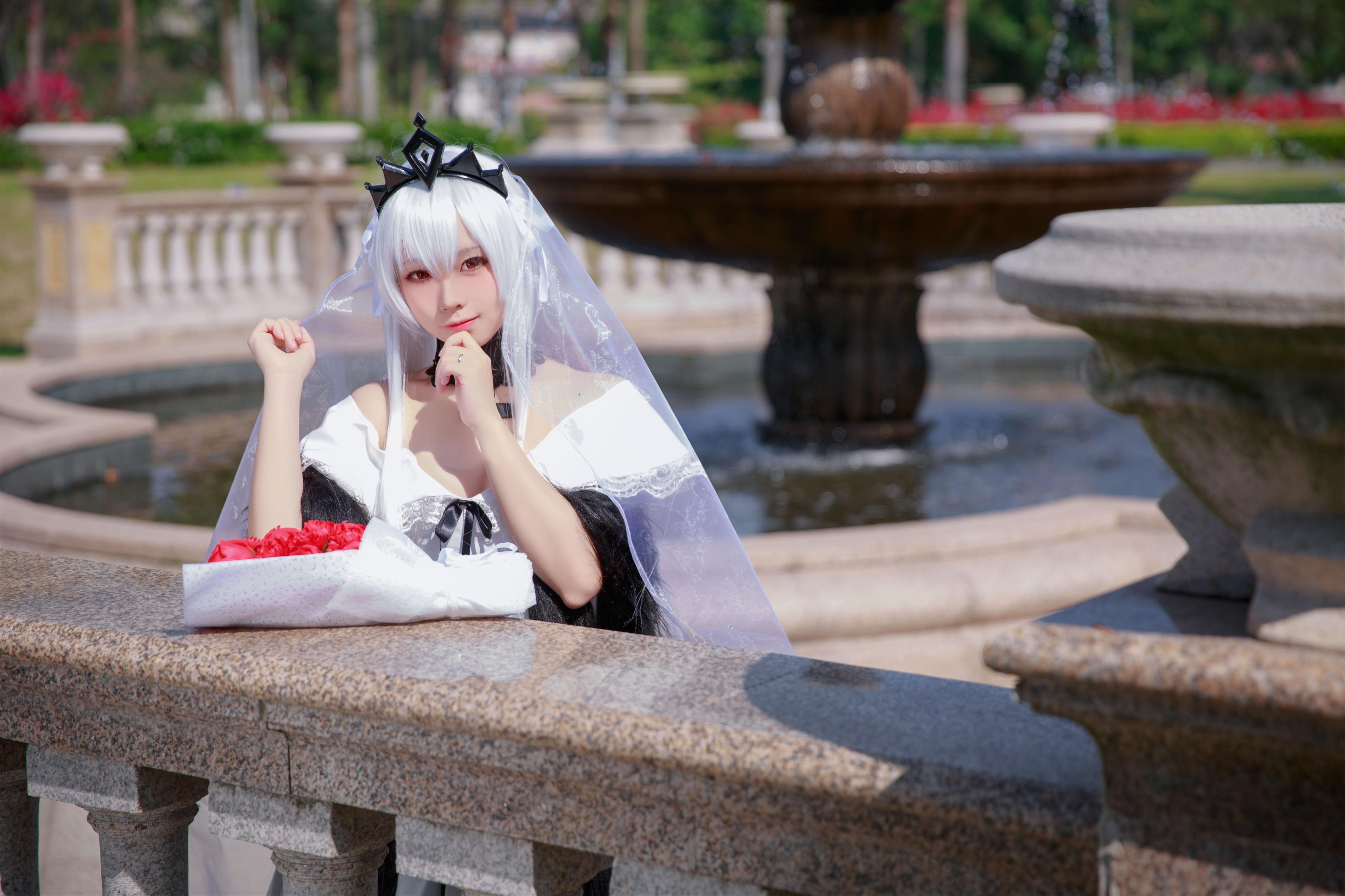 《少女前线》德皇Kar-98K婚纱COS图(CN：G44不会受伤)-N5次元