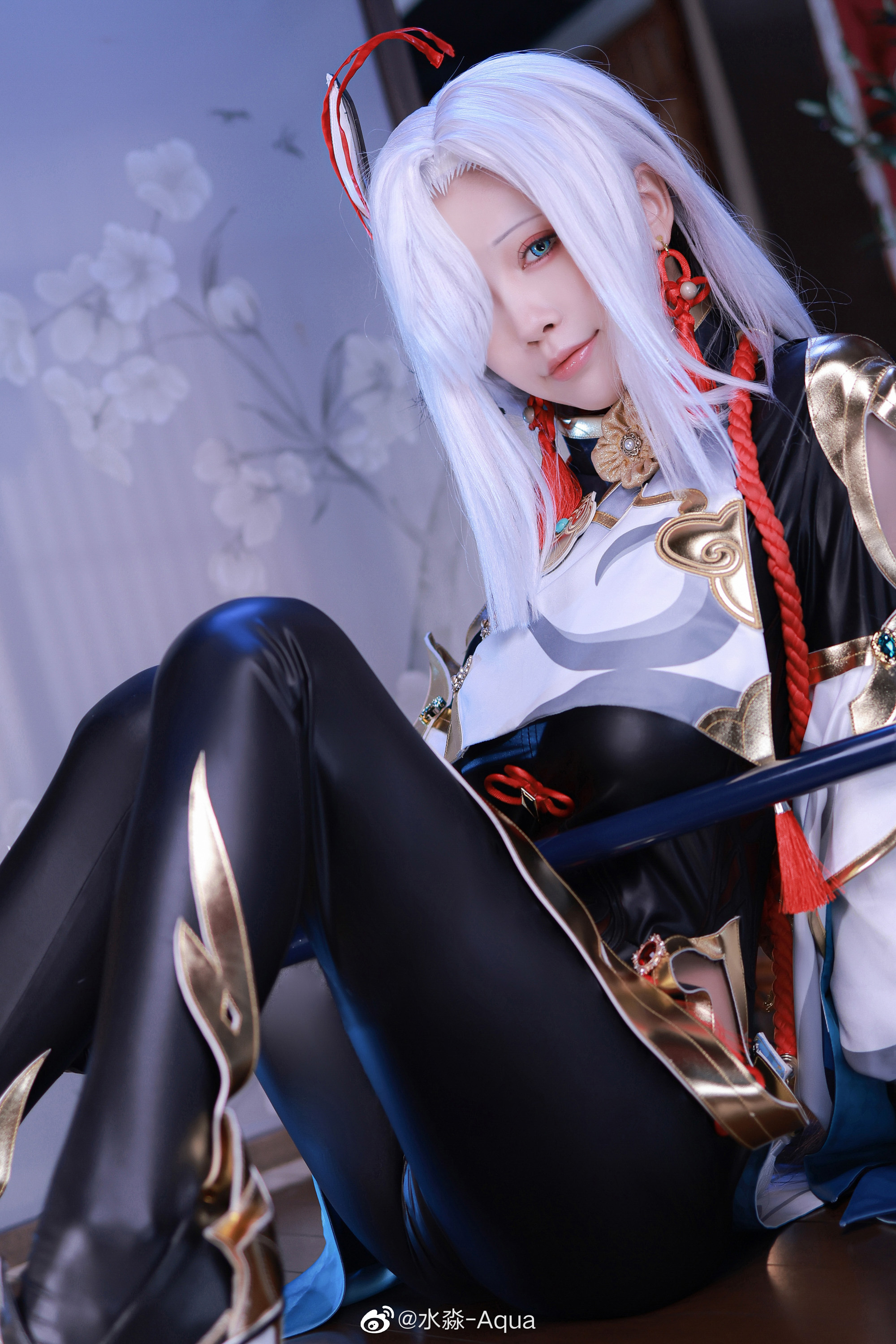 水淼Aqua《原神》申鹤COS 17张真人图-图集侠