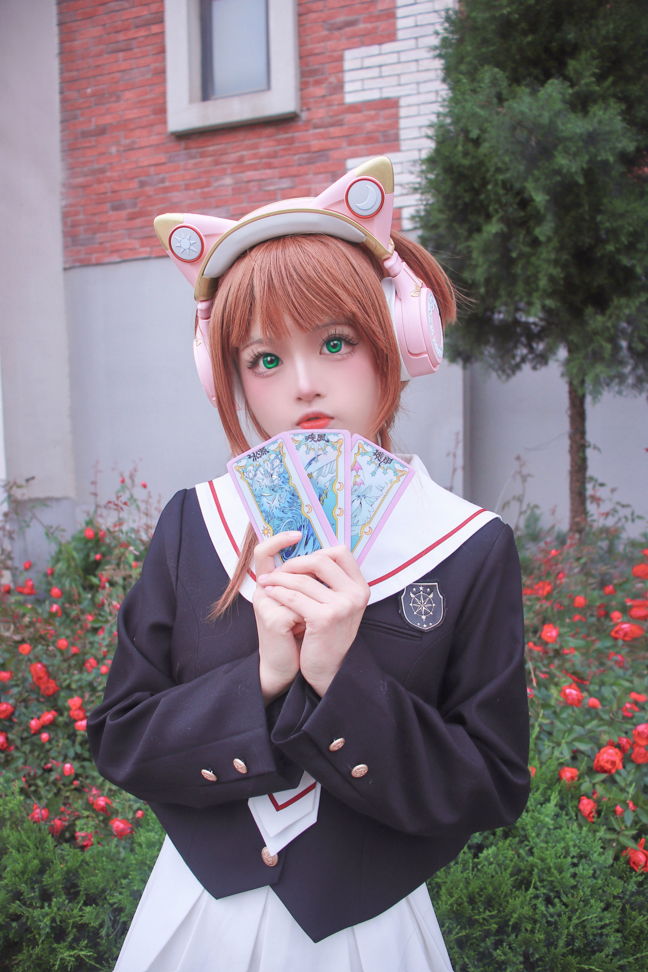 动漫《魔卡少女樱》小樱真人COS图 (CN：小奶糕Milky)-图集侠