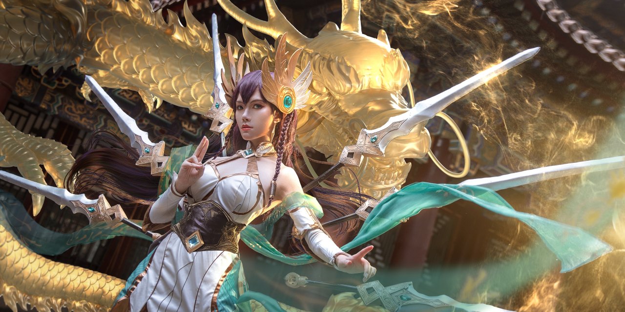 《英雄联盟》人物艾瑞莉娅COS真人图刀妹（CN：月潋寒殇）-图集侠