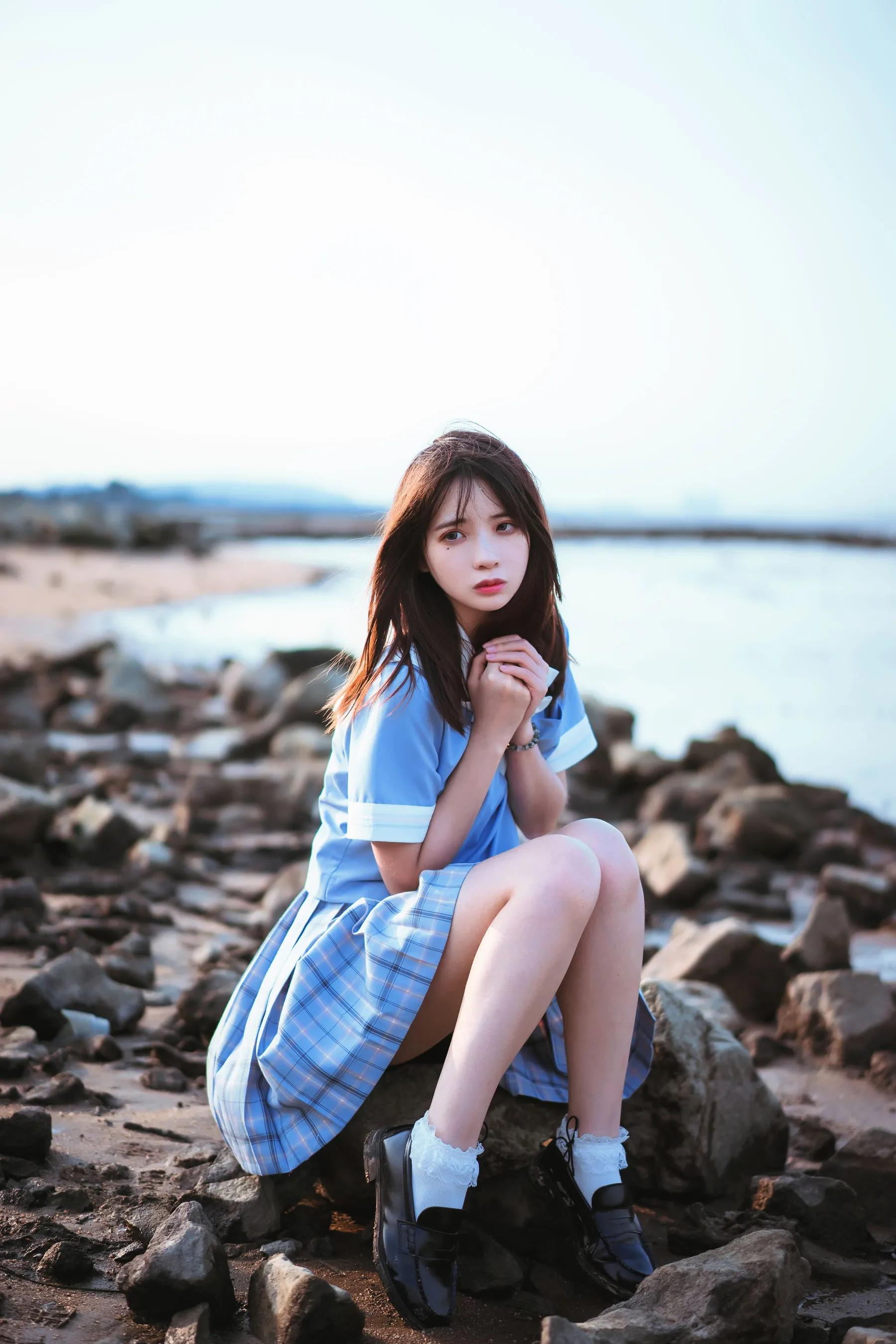 疯猫ss《一起去海鸥岛吧》少女海边美图摄影-N5次元