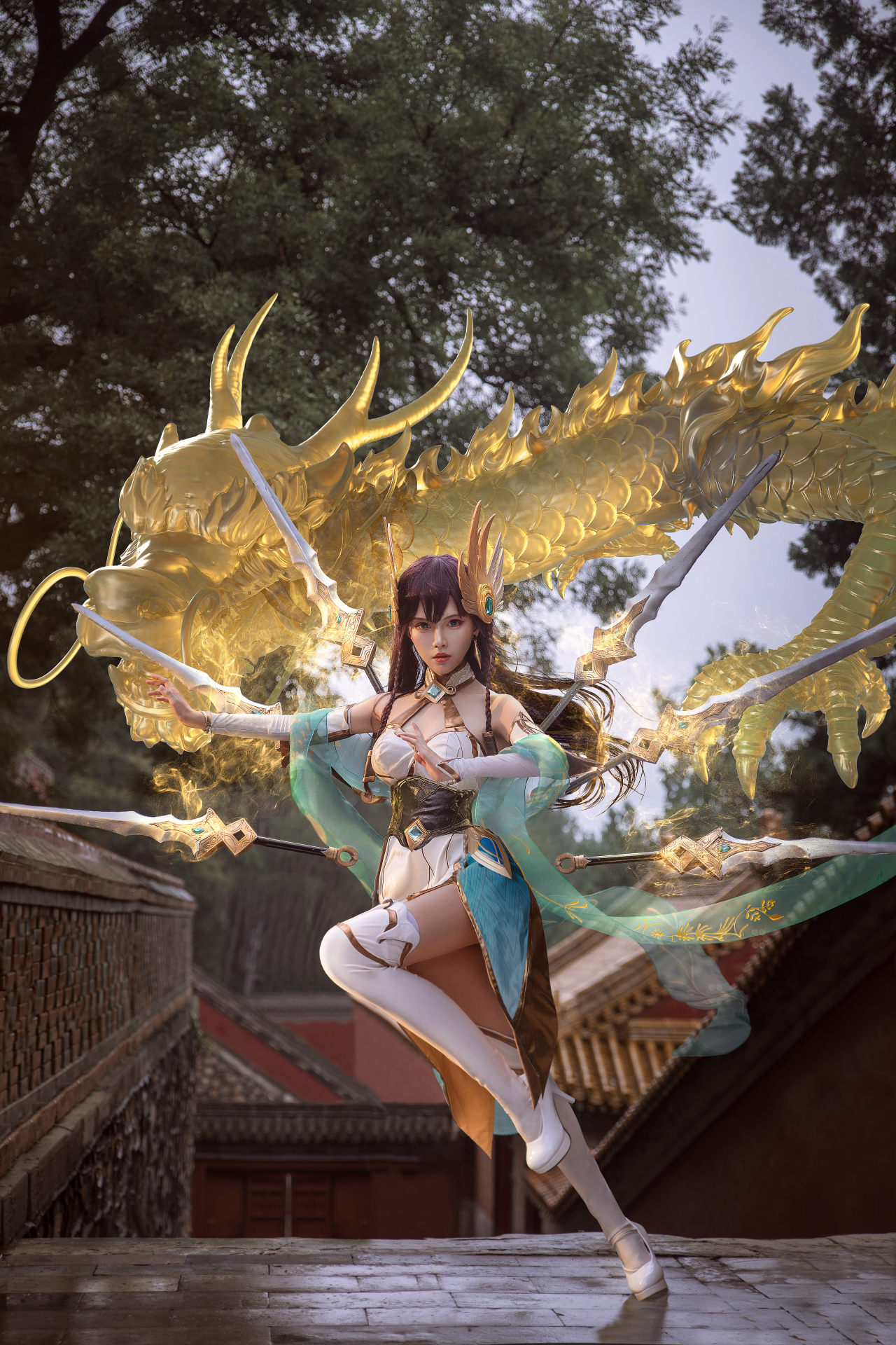 《英雄联盟》人物艾瑞莉娅COS真人图刀妹（CN：月潋寒殇）-图集侠