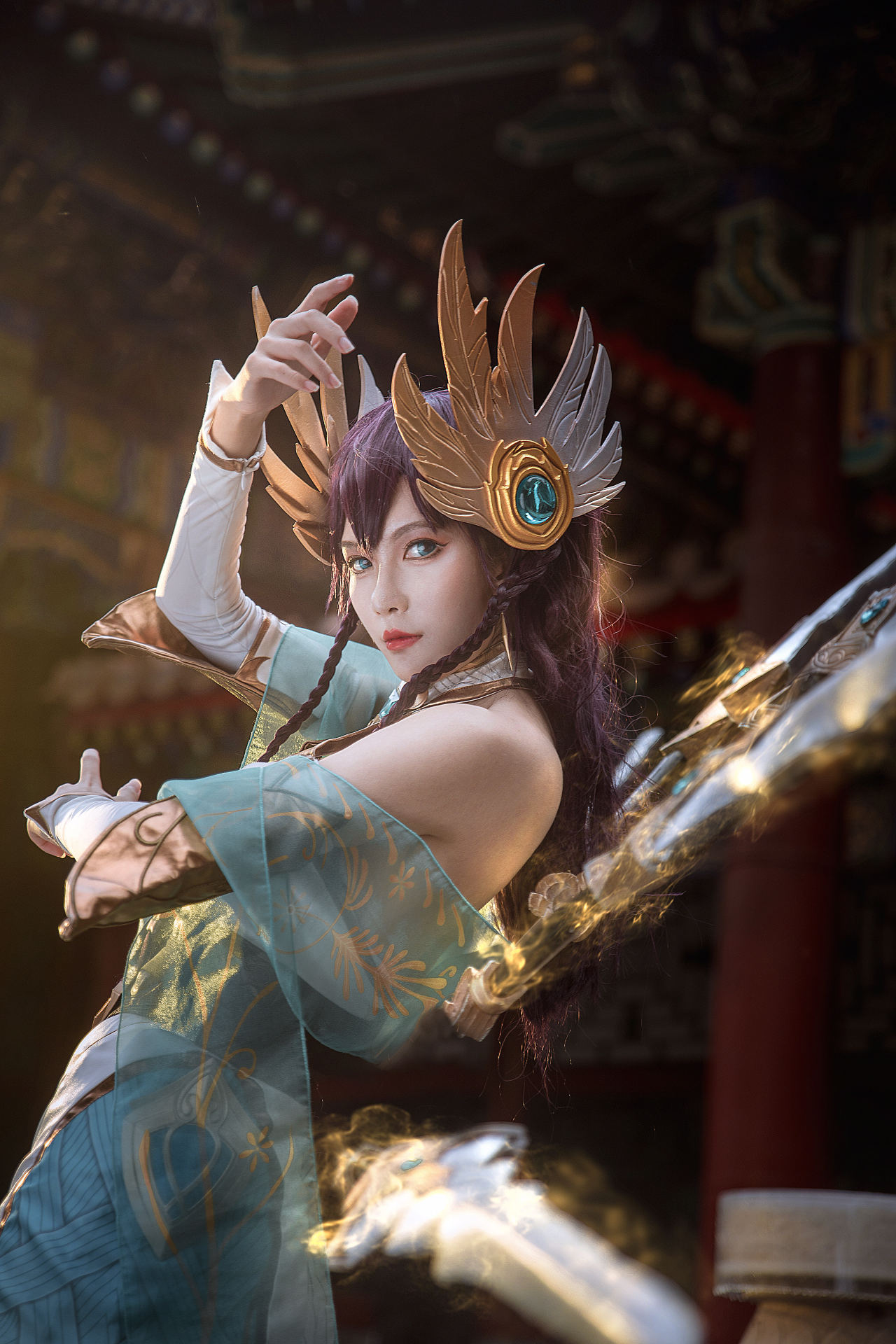 《英雄联盟》人物艾瑞莉娅COS真人图刀妹（CN：月潋寒殇）-图集侠
