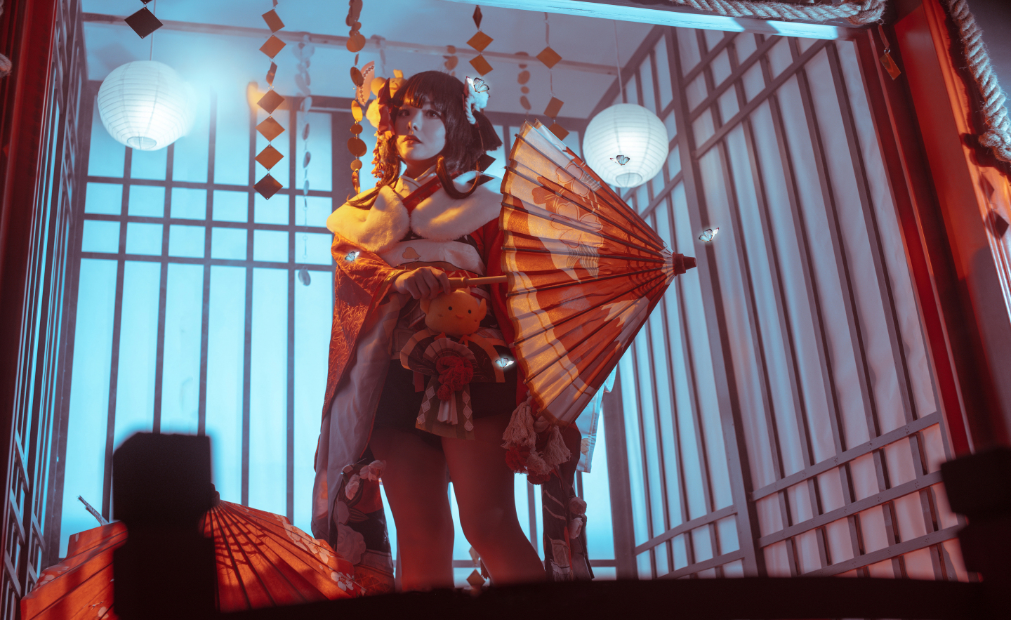 《阴阳师》神乐莺燕鸣樱皮肤cosplay图（CN：旺财大仙EX）-图集侠